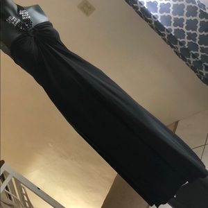 C. Graffitti long black dress
